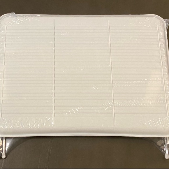 TOP choice Metal Drainer with White Tray, 2 Piece - Escurridor con Charola - Picture 2 of 3